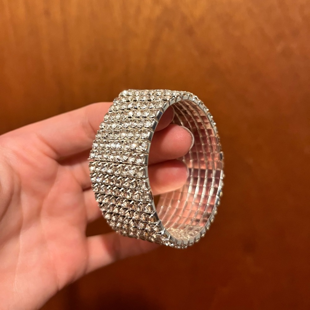 Amazon brand rhinestone formal cuff bracelet